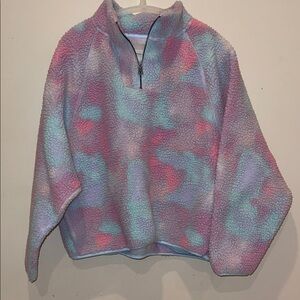 American Eagle Outfitters Pastel Sherpa Fleece Pullover